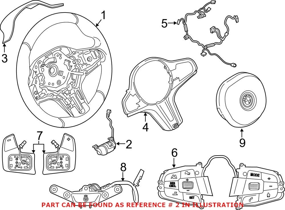 Genuine OEM Steering Wheel Damper for BMW (2010–2017) 61 31 7 856 691