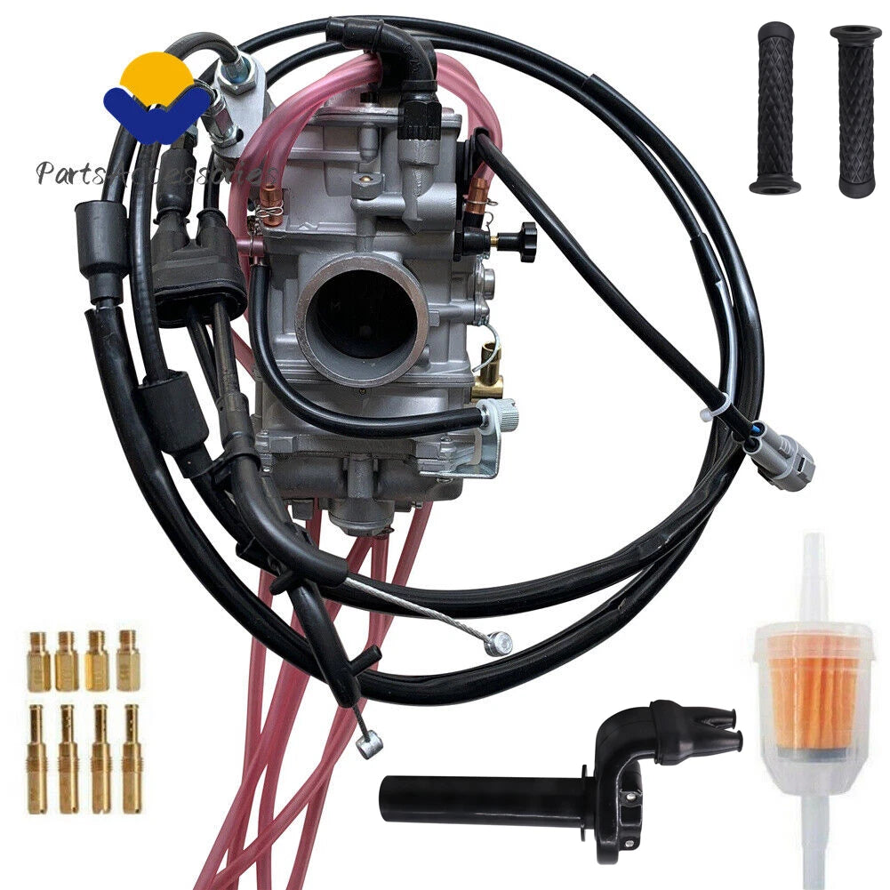 Carburetor & Throttle Cable & Twist Hand Grips for Yamaha WR450F YFZ450 (2003–2023)