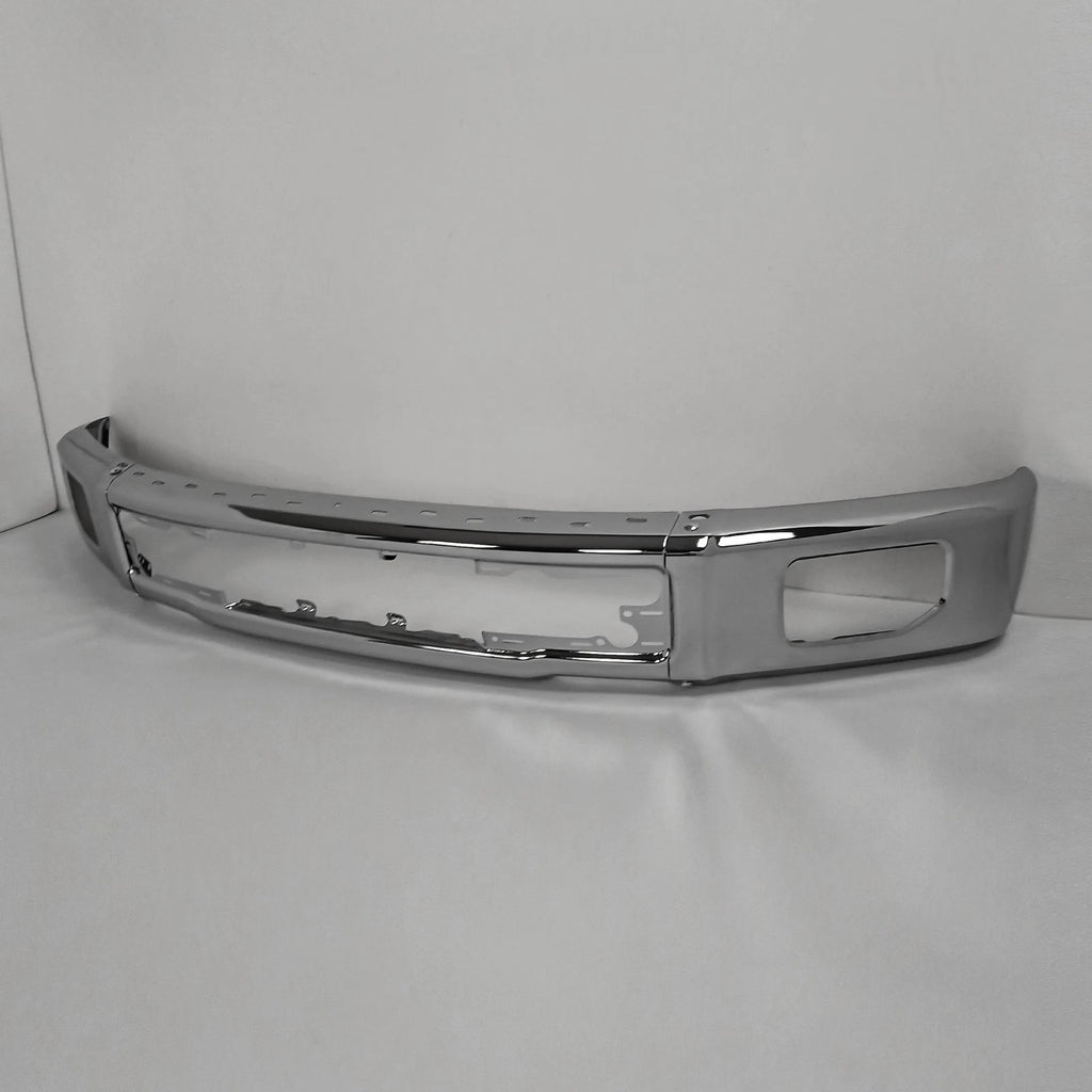 Front Bumper Face Bar w/ Fog Light Hole for Ford F-150 (2015–2017) Chrome
