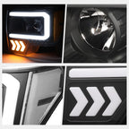LED Projector Headlights for Ford F150 (2009–2014) - Black/Clear