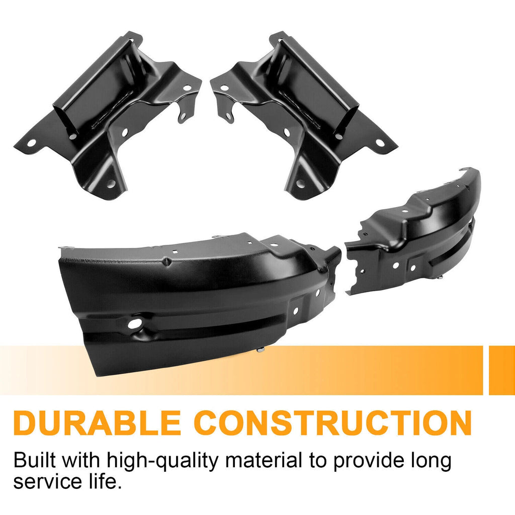 Set of 8 Front Bumper Mounting Support Brackets for Chevrolet Silverado 1500 (2007–2013)