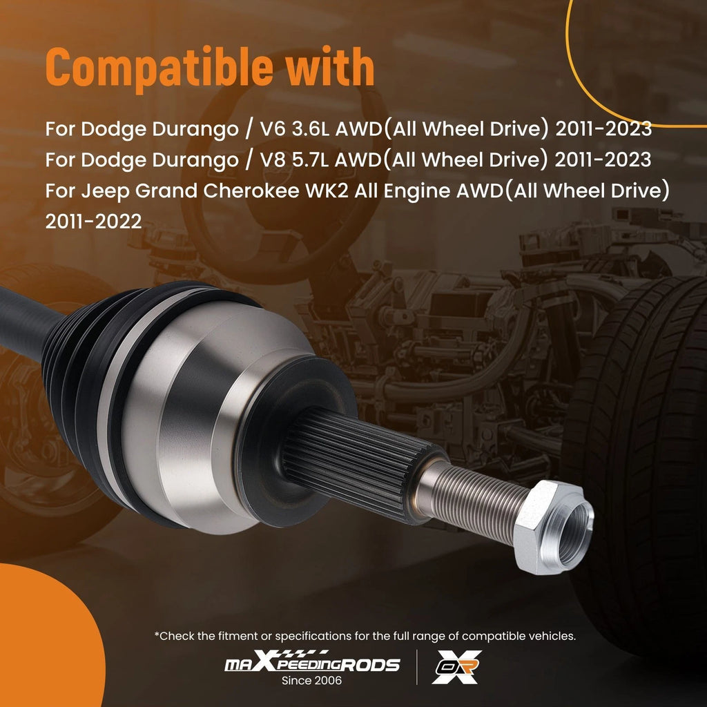 Front AWD Transfer Case CV Axles for Jeep Grand Cherokee 5.7L (2011–2022)
