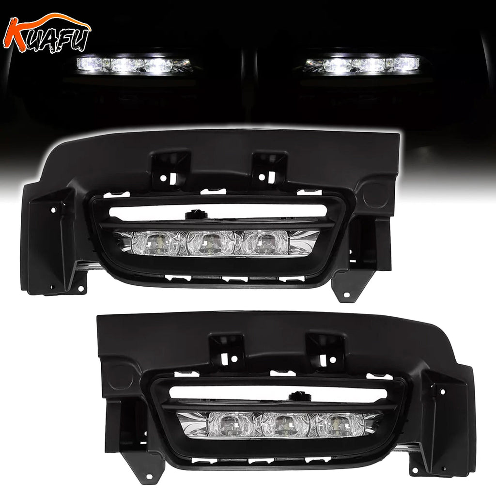LED Fog Lights Bumper Lamps + Switch + Wiring Kits for Dodge Charger (2015–2022)