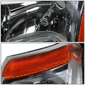 Chrome Housing Amber Corner Upper Headlight for Chevy Silverado (2003–2006)