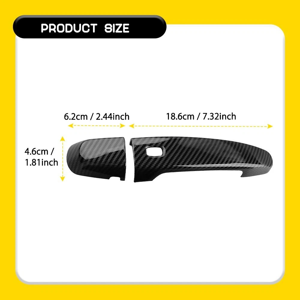 Carbon Fiber Door Handle Cover Trim for Chevrolet Camaro (2016–2023)