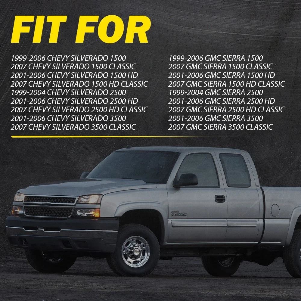 Tailgate Handle with Bezel & Clips for Chevy Silverado GMC Sierra (1999–2007)