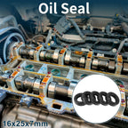Set of 5 Oil Seal Rotary Shaft Seal NBR Rubber 16x25x7mm