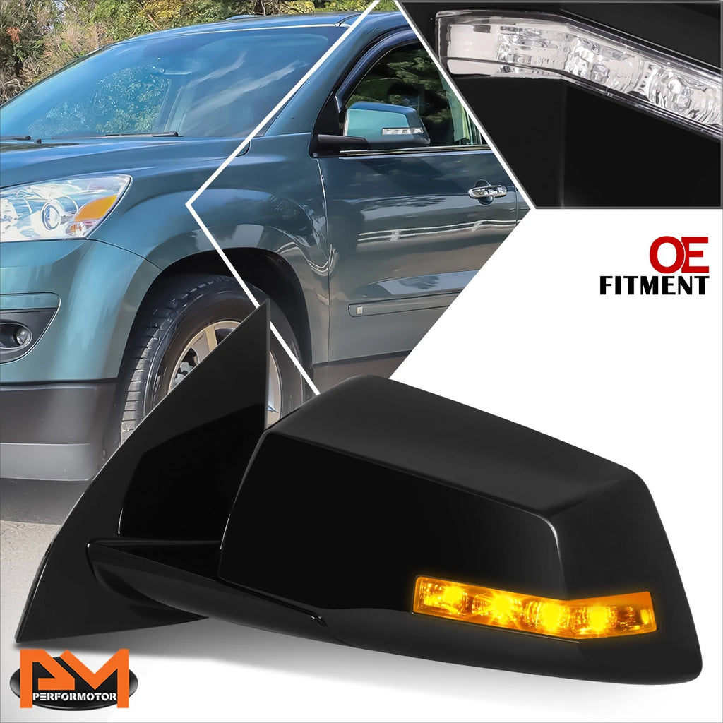 Power Fold Heated Signal Memory Side View Mirror Left for Saturn Outlook (2008–2010)