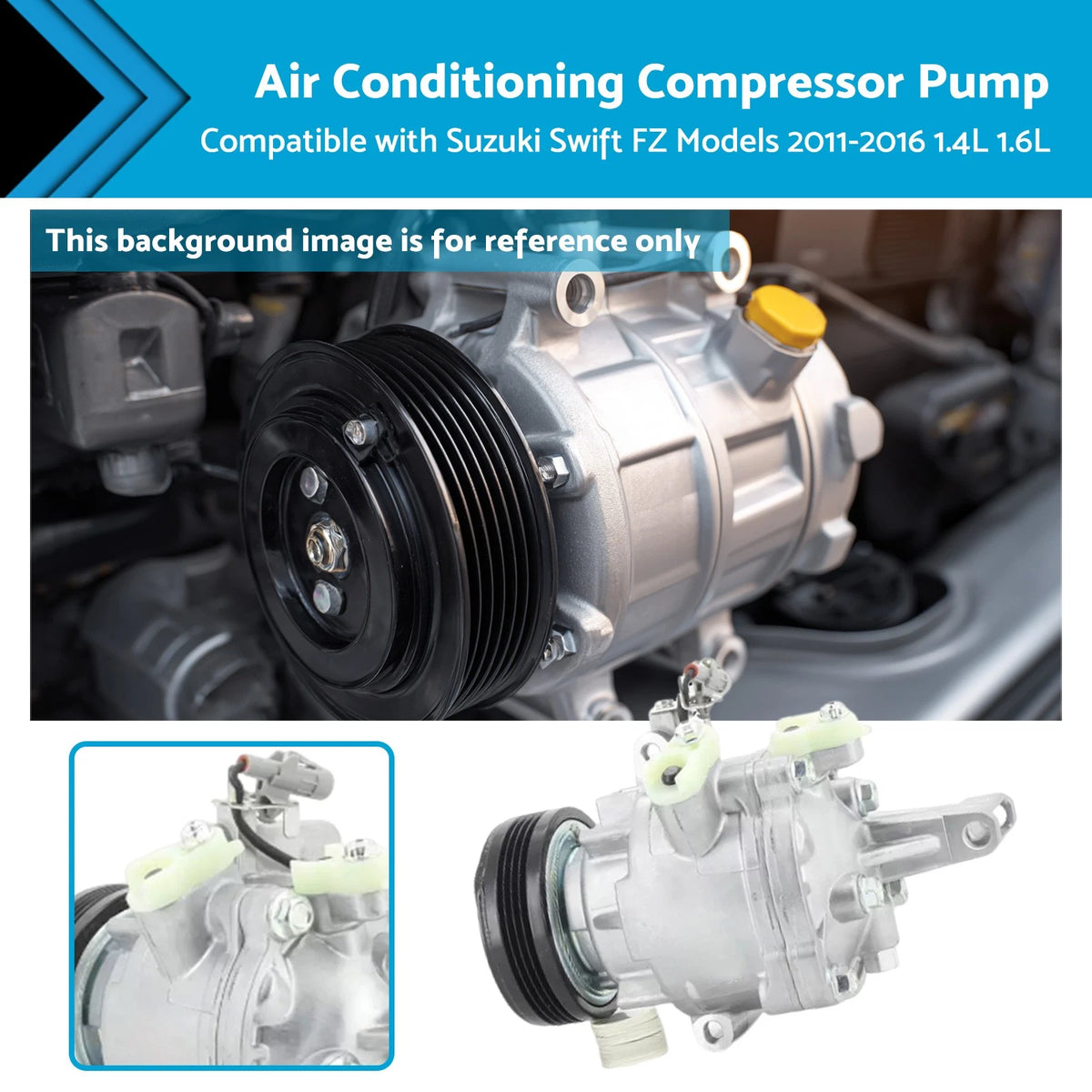 Aircon Compressor Pump for Suzuki Swift FZ (2011–2016) 1.4L 1.6L