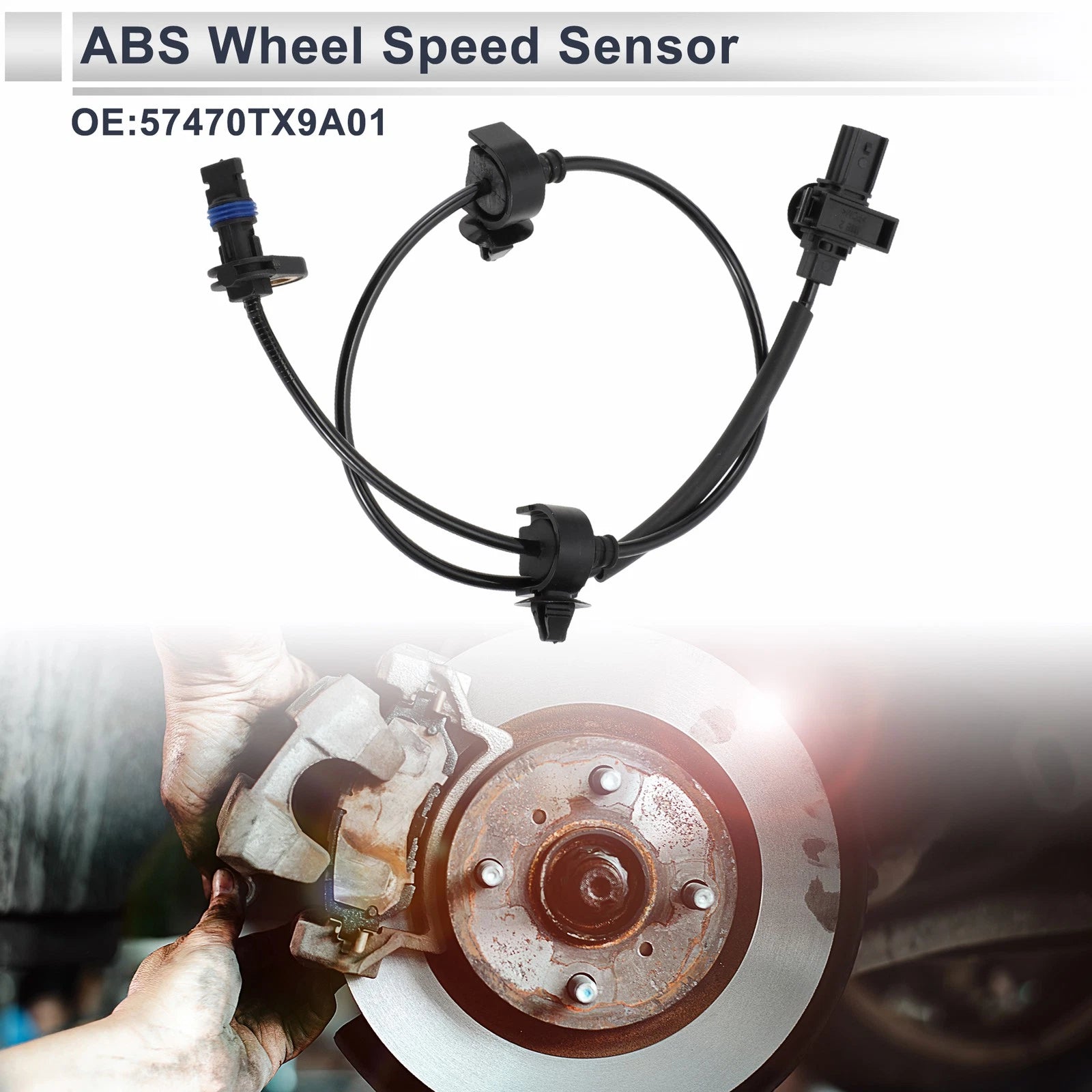 ABS Wheel Speed Sensor No. 57470TX9A01 for Honda Fit EV (2013–2014) Rear Right