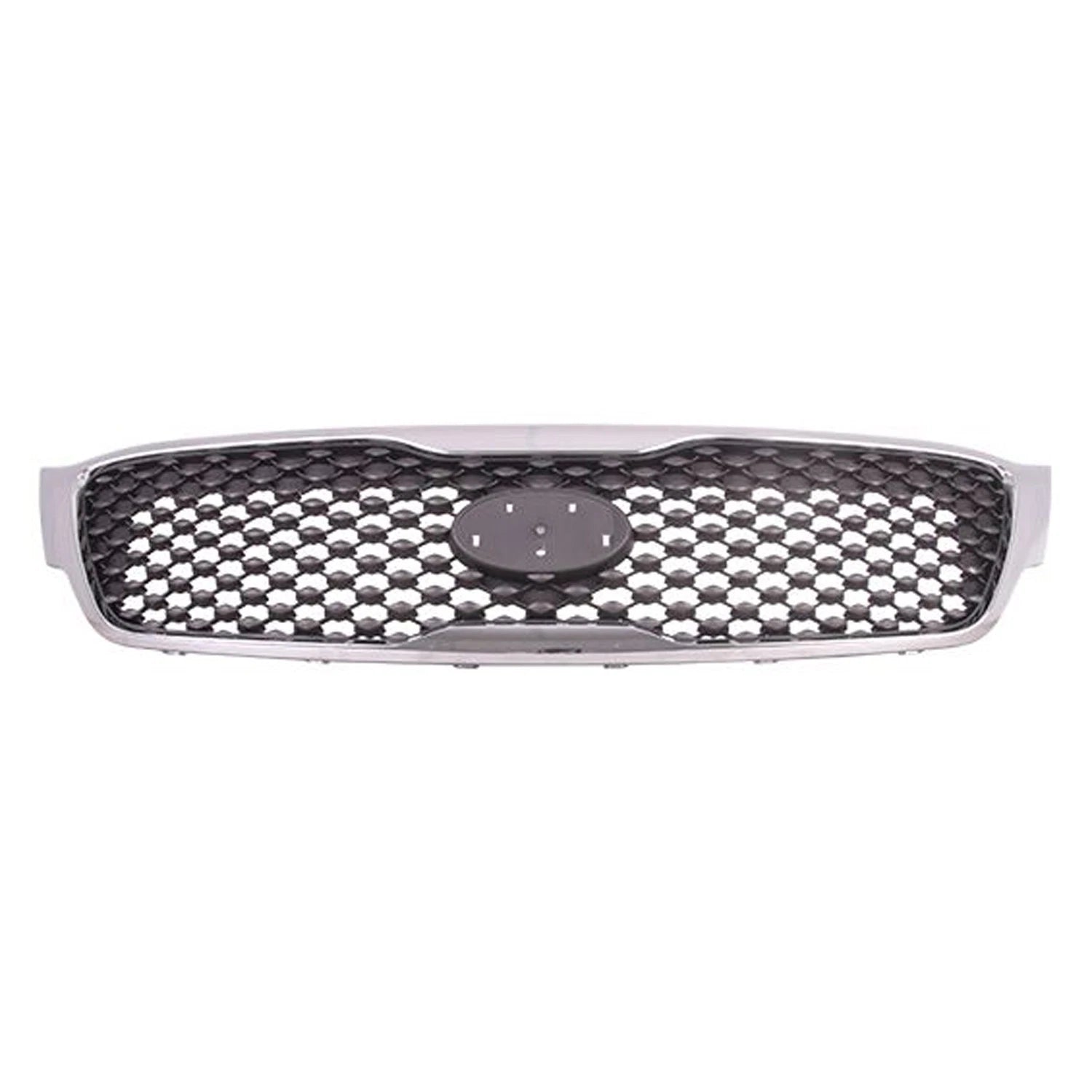 Replacement Black Chrome/Matte Plastic Grille For 2016-2018 Kia Sorento