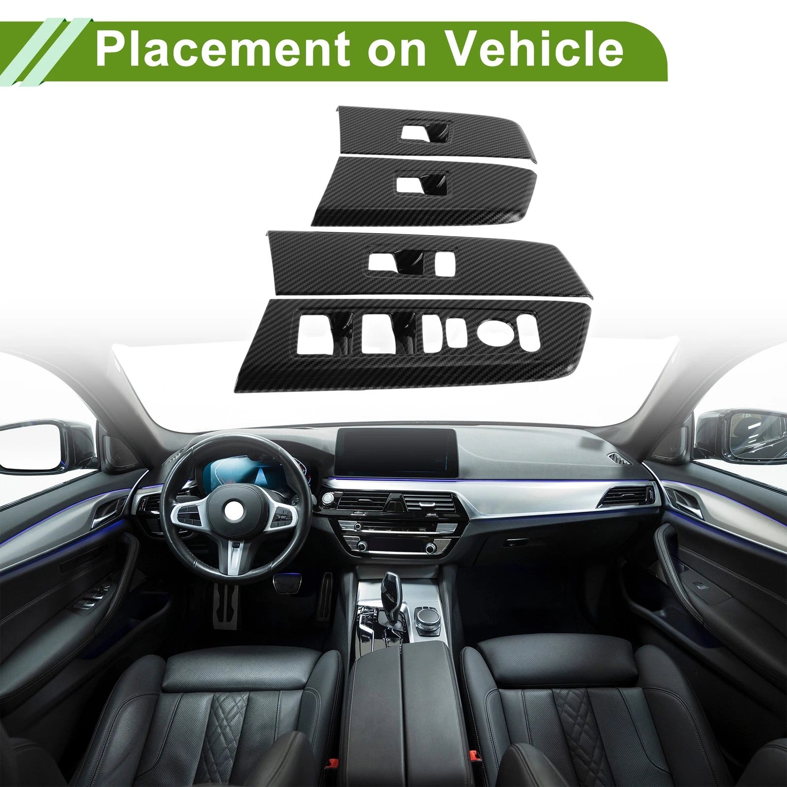 4Pcs Window Switch Bezel Cover for Honda CR-V (2023–2025)