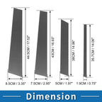 8pcs Door Pillar Window Trims for Ford Territory (2004–2016) Carbon Fiber