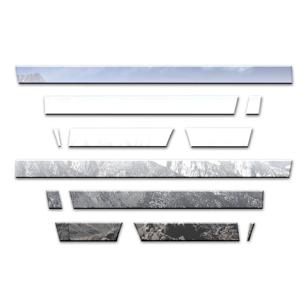 Rocker Panels with Flares 12pc Set for 2009-2018 Dodge Ram Quad Cab