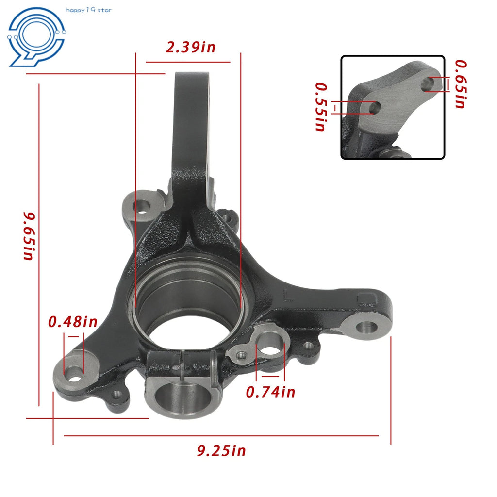 Set of 2 Steering Knuckles for Subaru Forester Impreza Legacy (1990–2000)