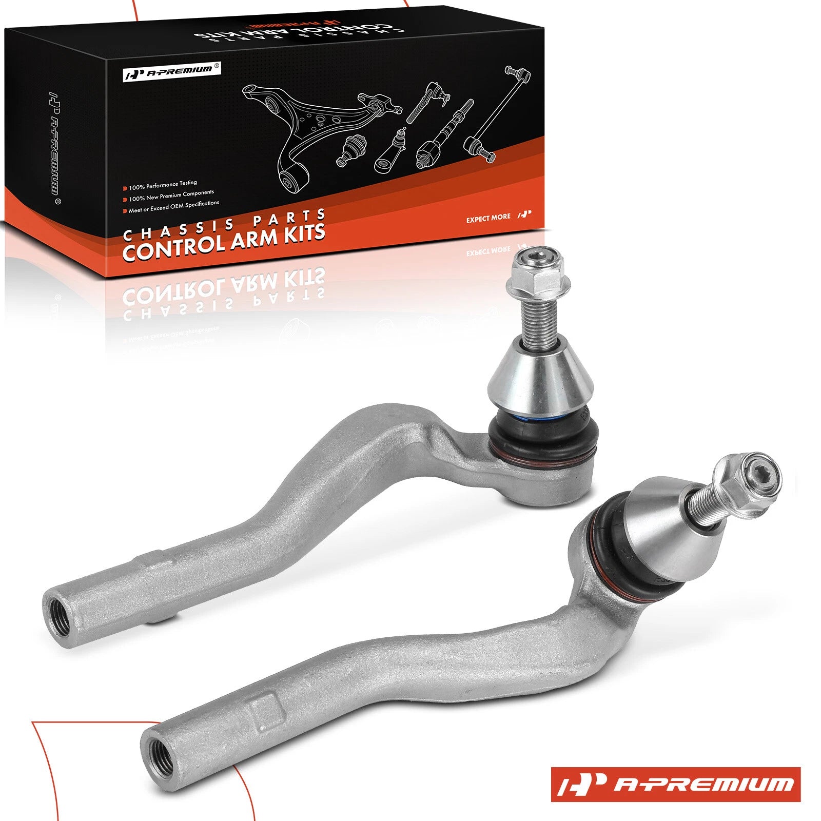 2X Outer Tie Rod End for Mercedes-Benz S450 S560 S550 (2014–2020)