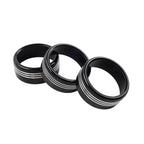 Blk AC Climate Control Knob Ring Covers for Subaru Forester XV Crosstrek WRX STi (2014-2021)