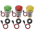 3pcs AC Voltage Current Meter LED Display 60-500V 100A Monitoring Tool