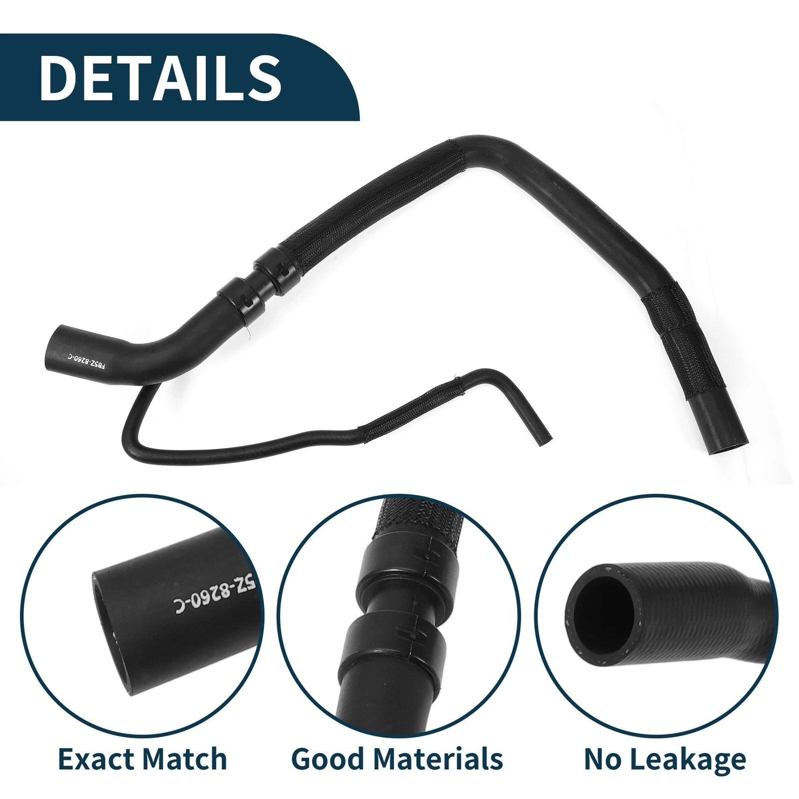 Radiator Hose Upper Pipe for Ford Explorer (2011–2019) No.FB5Z8260C Rubber