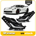 2X LED Headlights for Chevy Corvette Stingray Convertible (2014–2019)