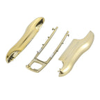 Gold Tone Key Cover Fob Shell for Porsche Panamera Cayenne (2010-2023)