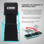 2-in-1 Rolling Creeper Seat for Universal Use (36" x 17" x 5")