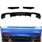 Rear Lower Bumper Spoiler Lip for BMW 3-Series F30 F31 F35 M-Sport (2012-2019)