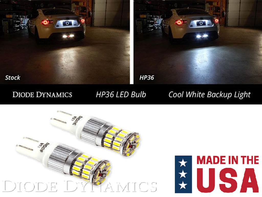 LED Reverse Backup Light Bulbs Cool White 6000K for Diode Dynamics HP36