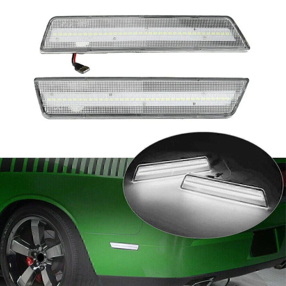 LED Rear Side Marker Lights for 08-14 Dodge Challenger, 11-14 Charger