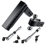 Aluminum Tow Hitch for 2" and 2-5/16" Balls (Universal Fit)