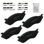 Set of 4 Front Brake Pads for Dodge Durango (2003–2006) / Ram 1500 (2002–2005) D966