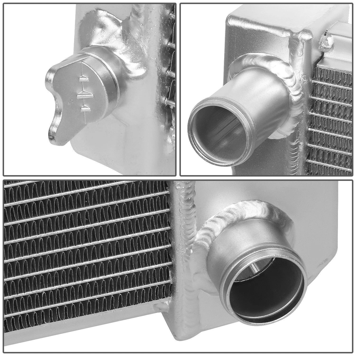 Full Aluminum 3-Row Racing Radiator for Chevy/Buick Small Block L6/V6 (MT)