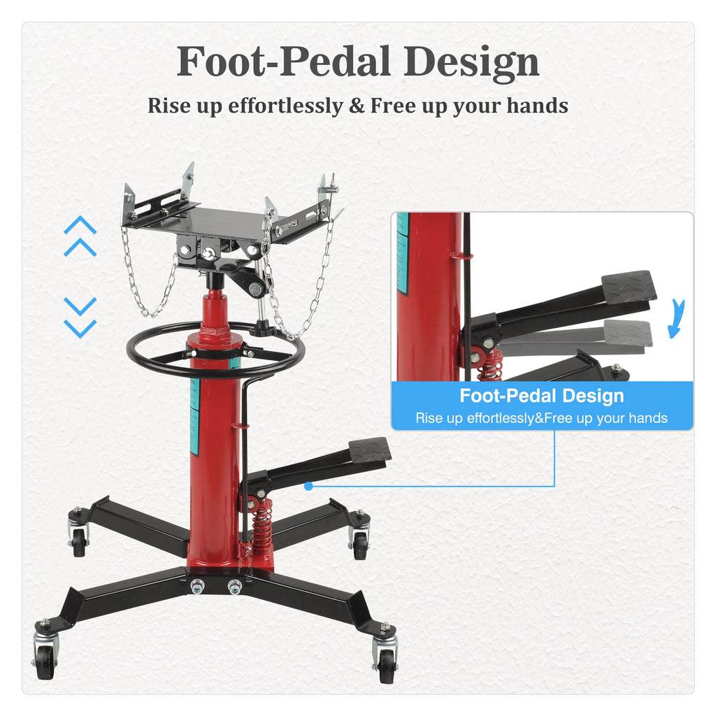 2 Stage Hydraulic Transmission Jack for Universal Use (1660 LBS)