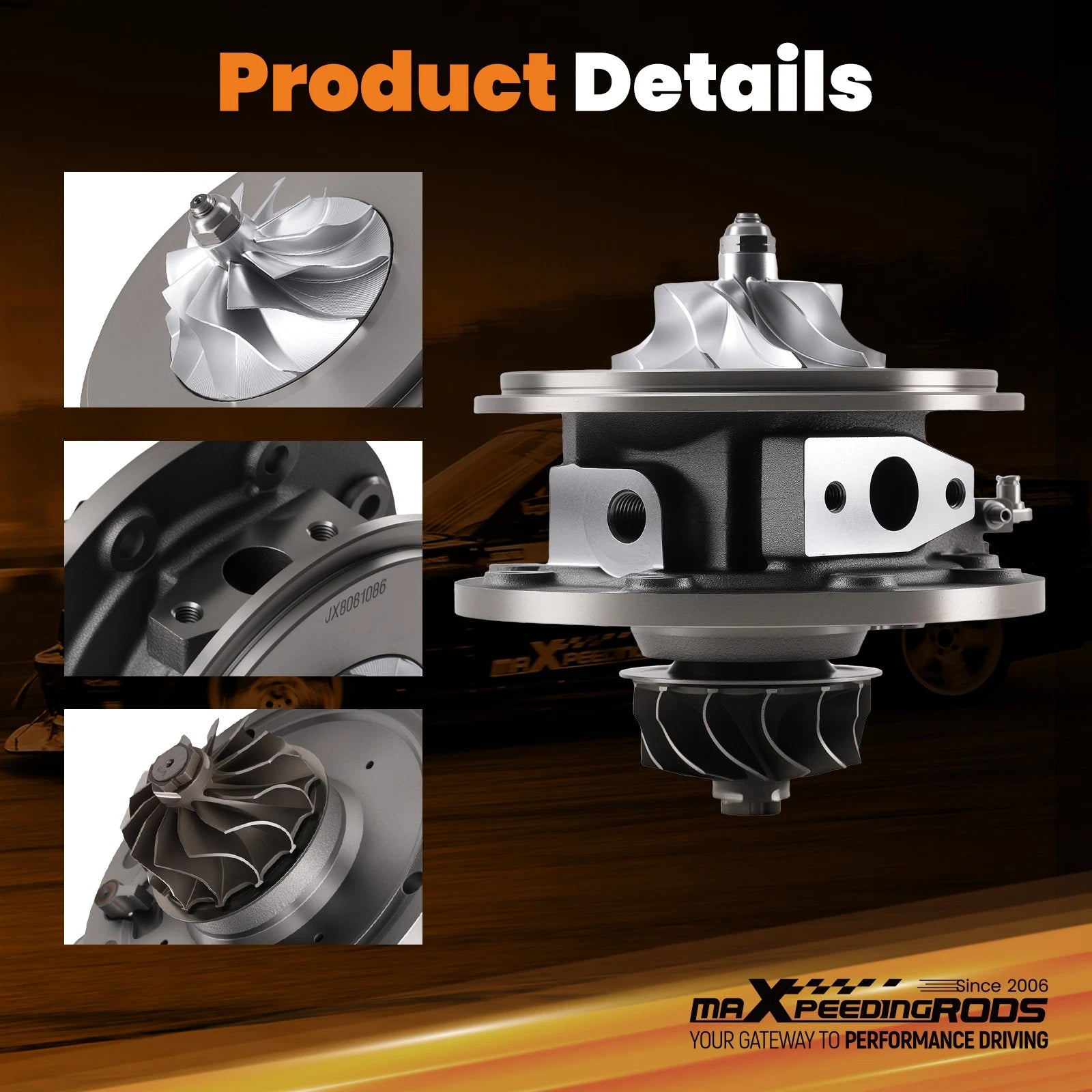 Billet Wheel Turbo Cartridge for Hino Ranger J08E (7.7L, 17201-E0722)