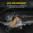 10 Pods Amber LED Rock Lights for Jeep (Offroad Truck UTV ATV)