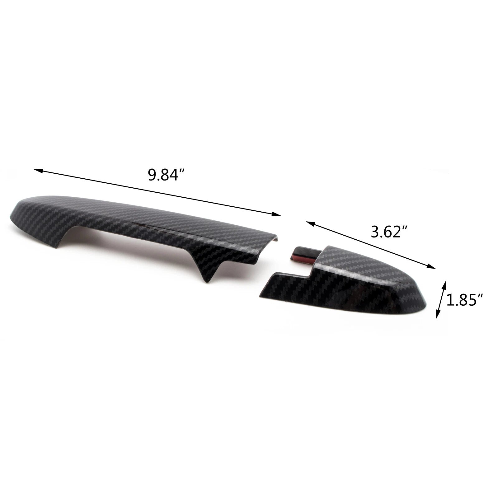 Carbon Fiber Side Door Handle Cover Trim for Honda Fit (2014-2020)