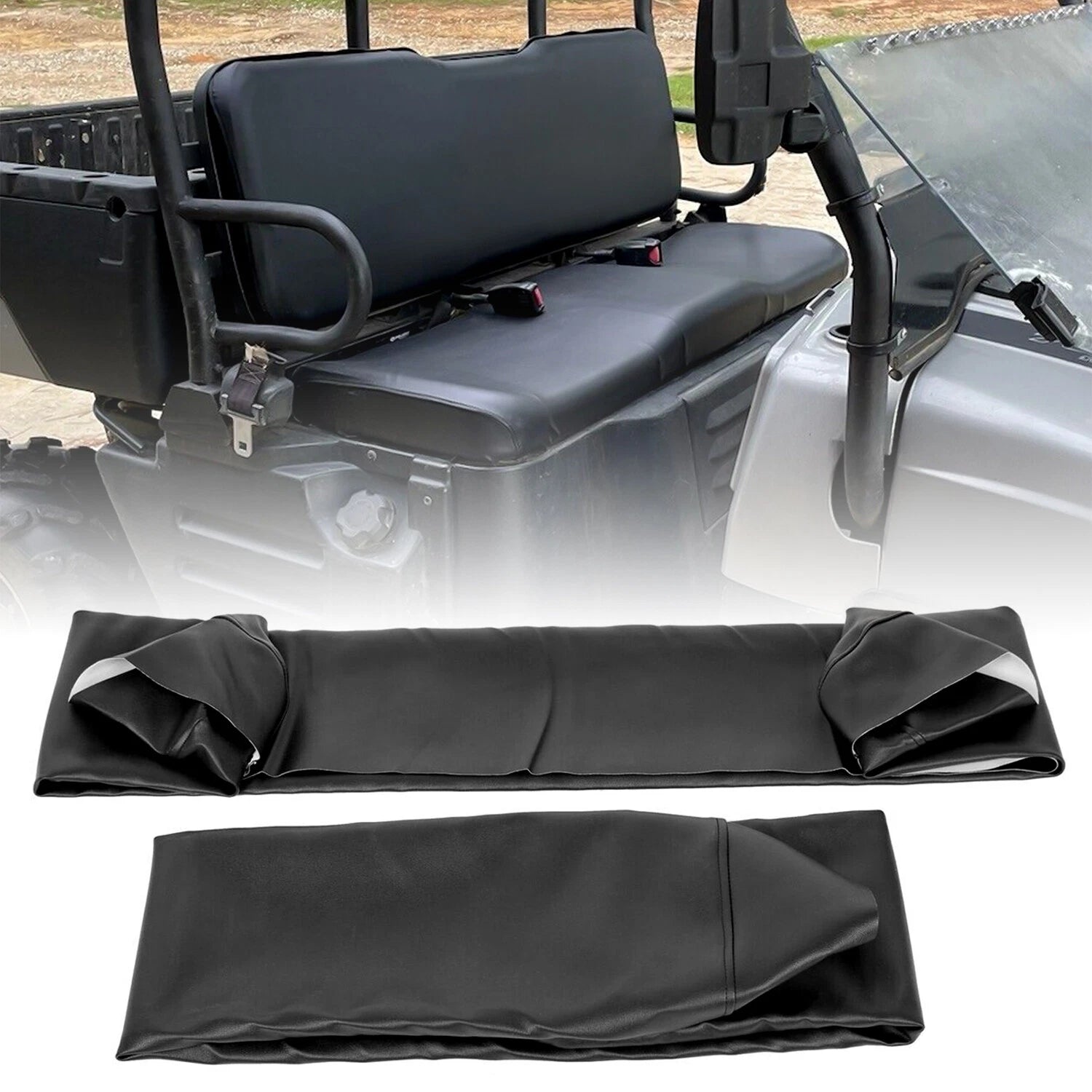 Black UTV Seat Covers for Polaris Ranger 500/700/800 (2002–2008)