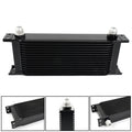 15 Row Aluminum Engine Transmission Oil Cooler Kit for Universal Applications