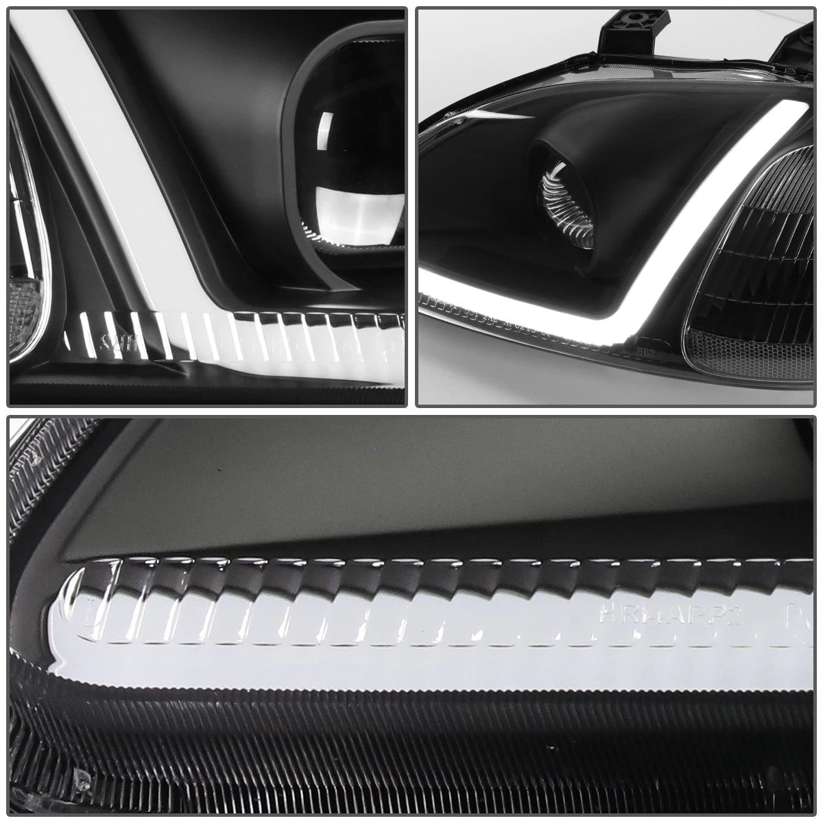 LED DRL Projector Headlight Lamps for Honda Civic (1996–1998)