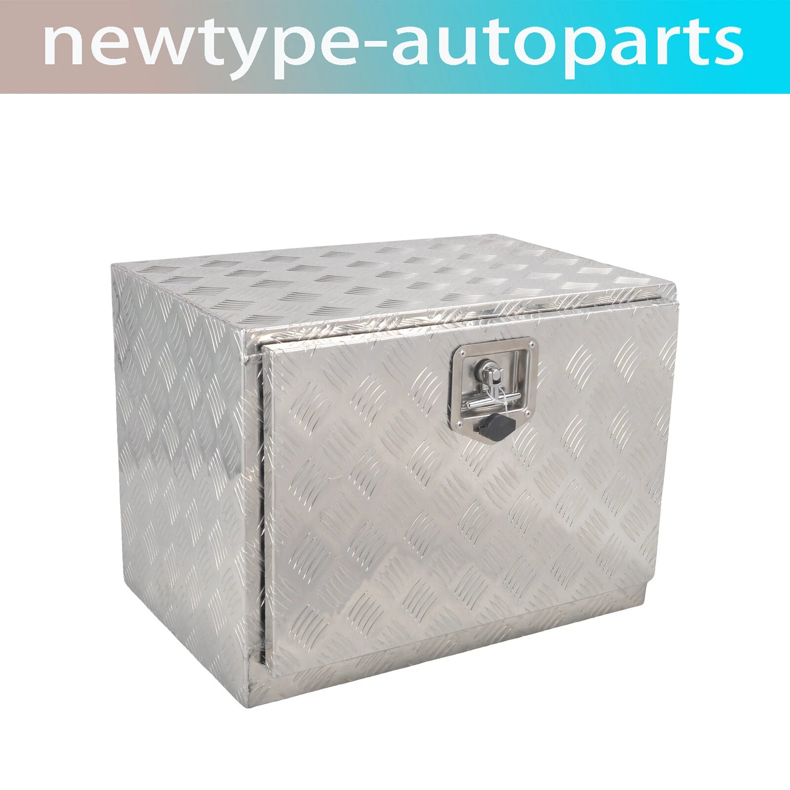 24'' Aluminum Underbody Tool Box for Truck Trailer RV (Lock, Silver)