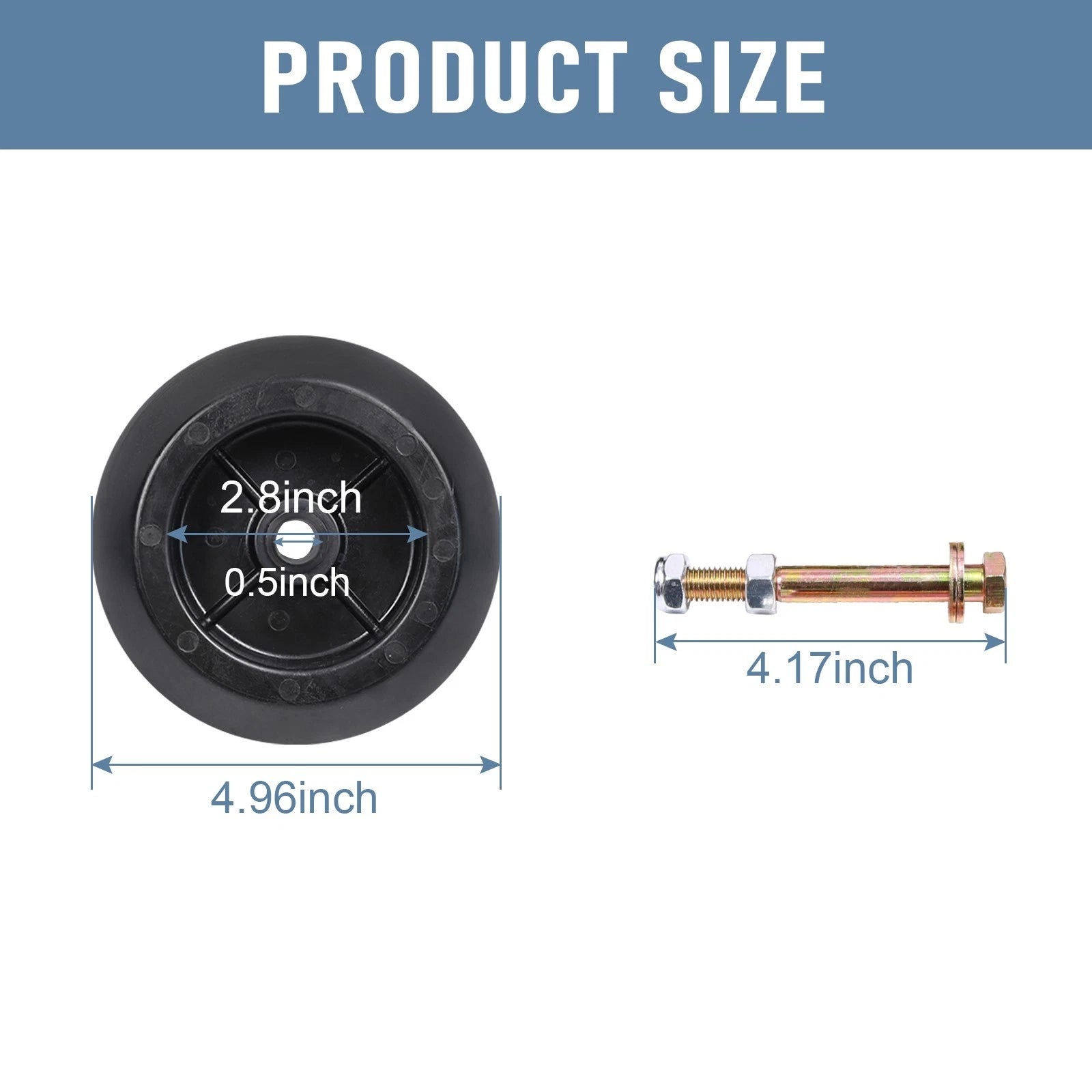 Anti Scalp Deck Wheel for Hustler Mowers (Various Models)
