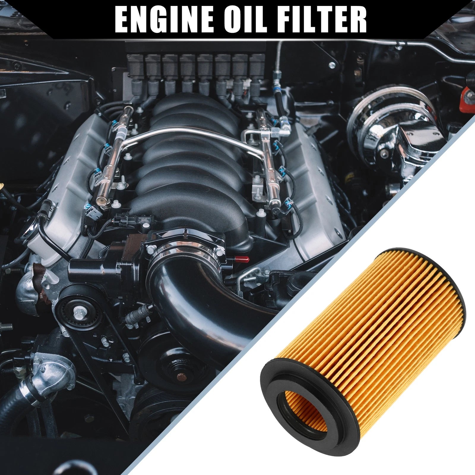 Set of 2 Engine Oil Filter Transmission Oil Filter for Chrysler (No.A6511800109)