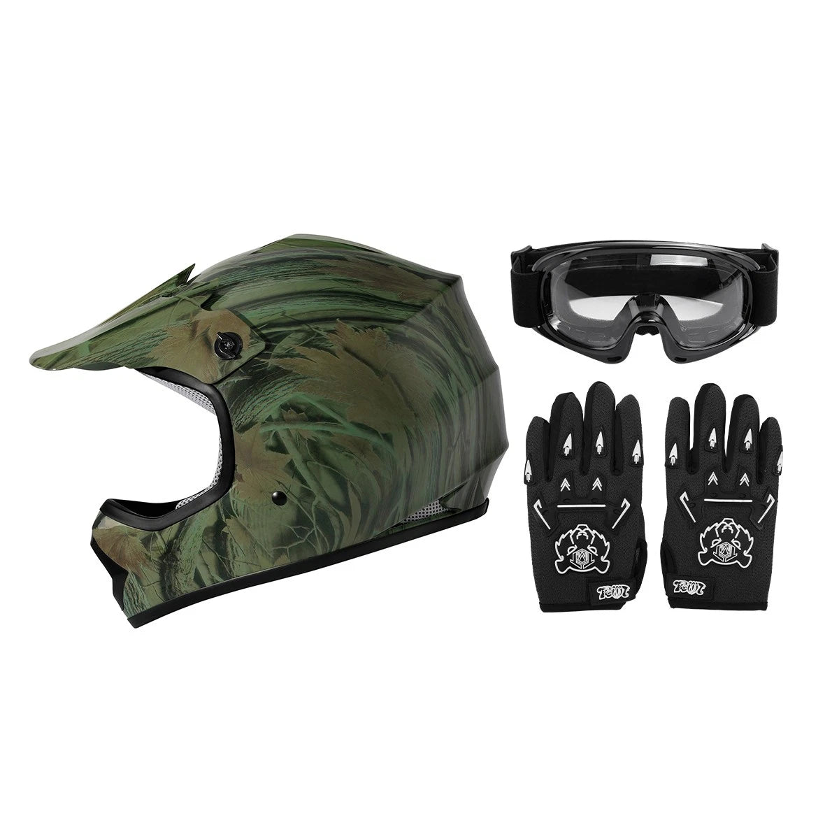Youth Full Face Motocross Helmet for Kids Dirt Bike ATV (DOT Approved)