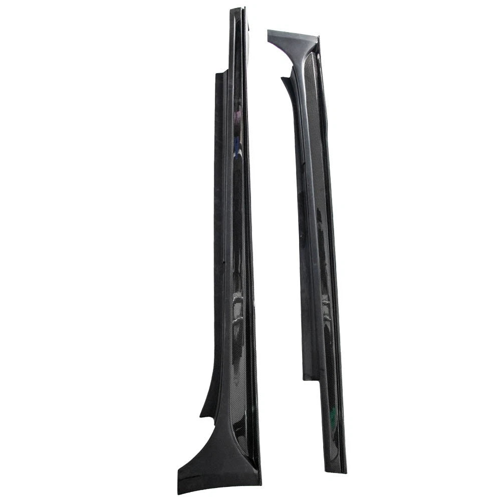 2X Side Skirt Extensions for Maserati Ghibli & Q4 (2014–2016) Black