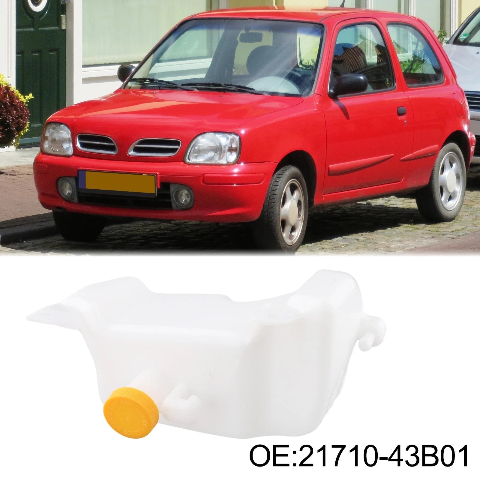 Expansion Tank with Cover for Nissan Micra