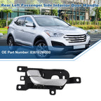 Rear Left Passenger Side Interior Door Handle for Hyundai Santa Fe (2013–2018) No. 836102W000
