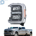 LED Reflector Headlight for Ford F250 F350 (2023–2024) Black Housing