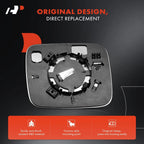 Pair Manual Mirror Glass for Jeep Renegade (2015–2018)