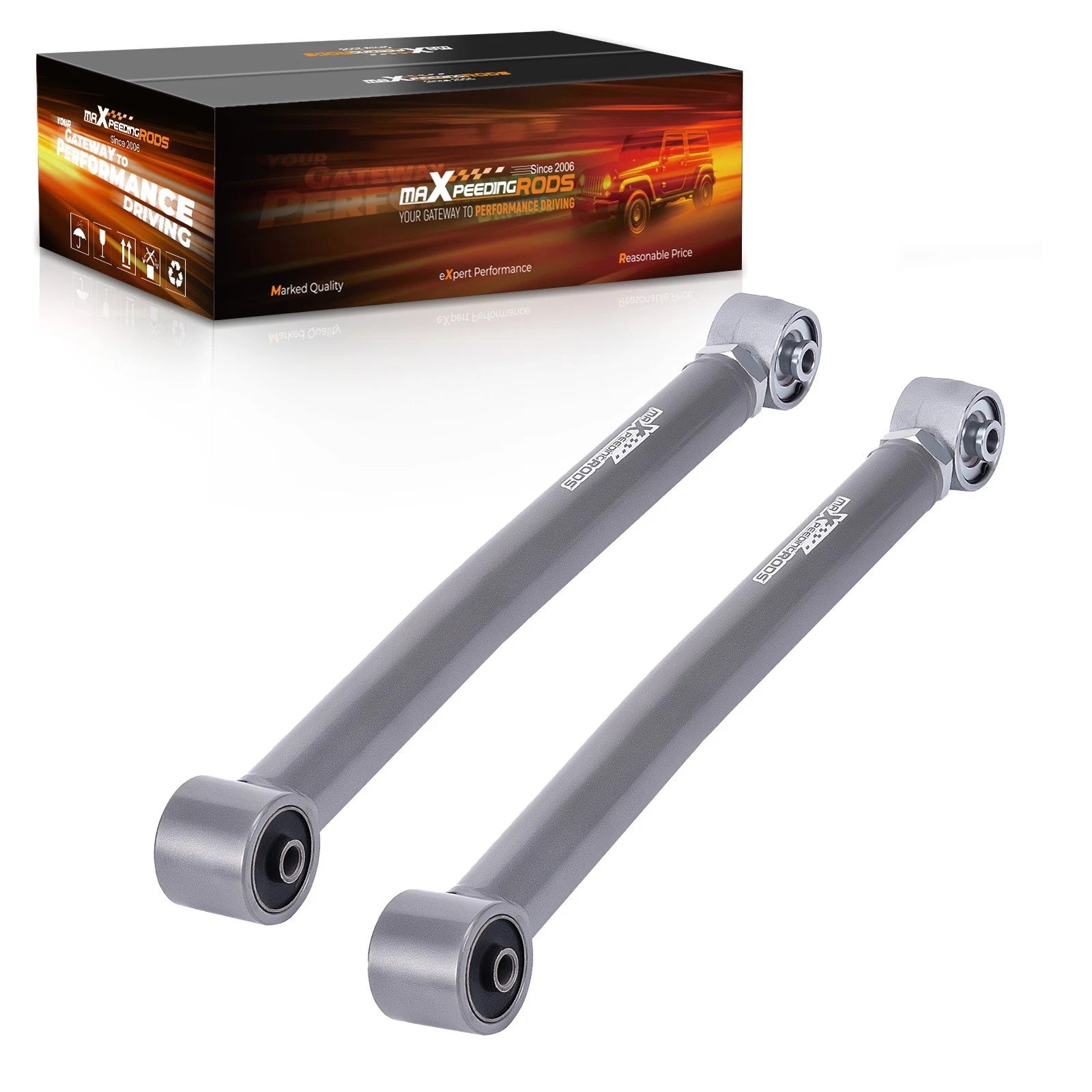 Front Lower Adjustable Control Arms 0-6" Lift For Jeep Wrangler JK 2007-18 4WD