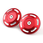 2X CNC Aluminum Frame Plug Cap Red for BMW S1000XR (2015–2020)